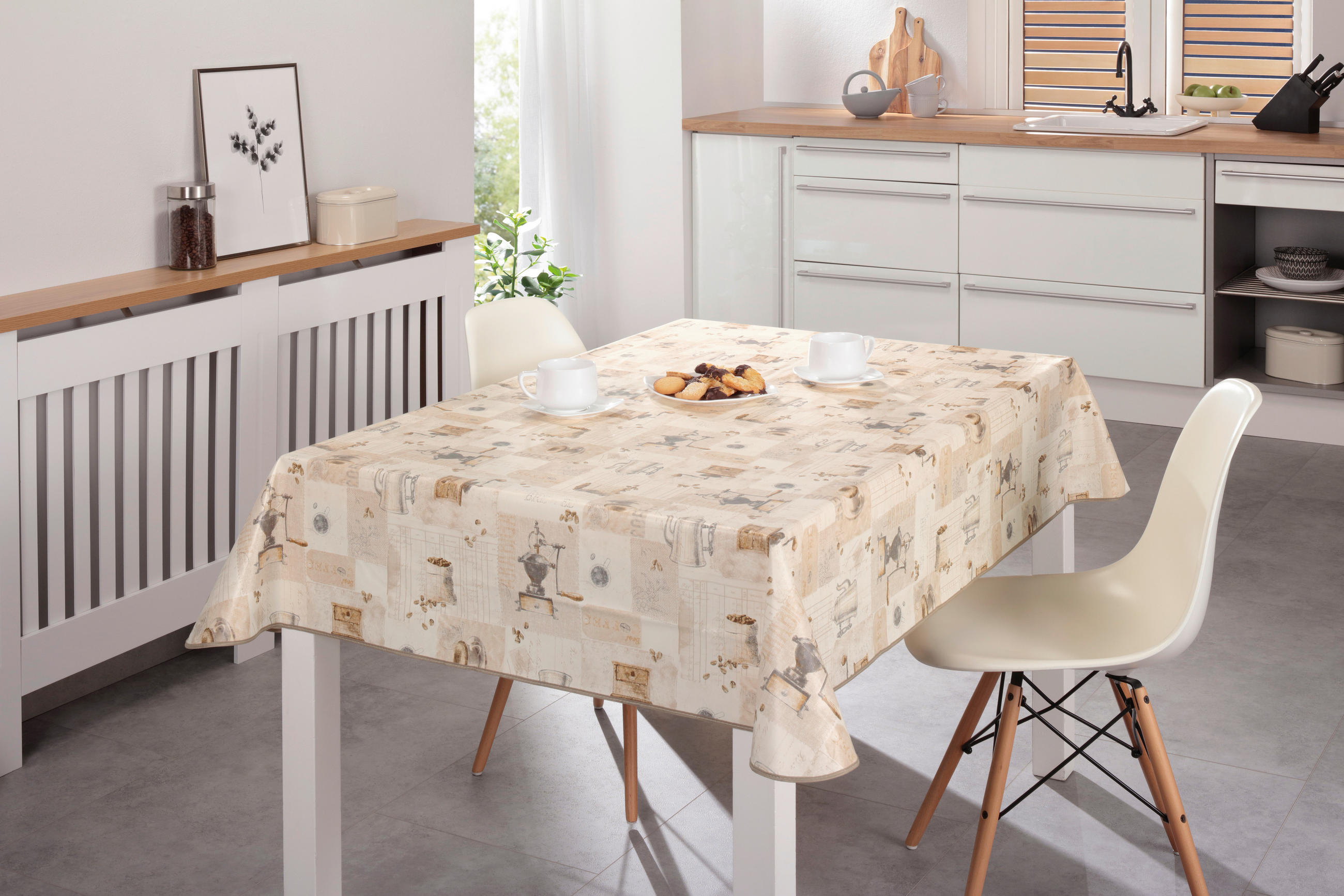 TISCHDECKE Milano Kunststoff Cognac 140/220 cm  - Cognac, Basics, Kunststoff (140/220cm) - Esposa