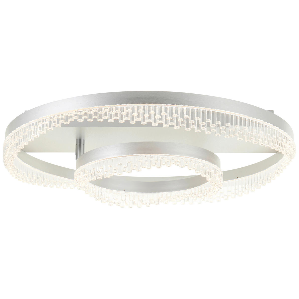 LED-TAKLAMPA Aurora 61/13 cm  - aluminiumfärg, Design, metall/plast (61/13cm)