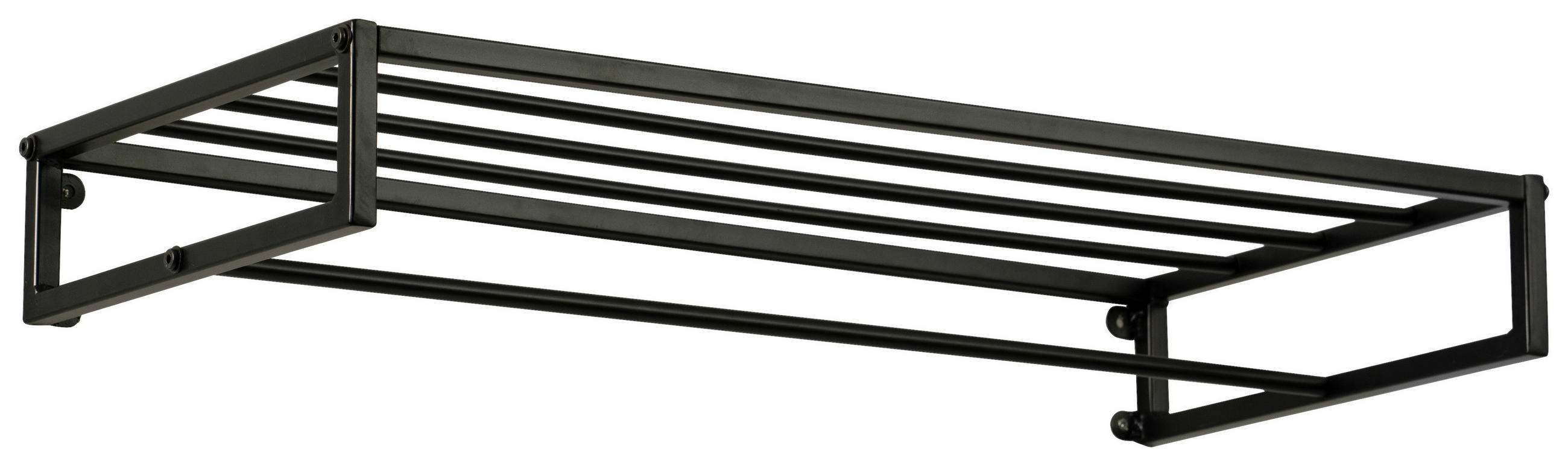 WANDGARDEROBE  in Schwarz  - Schwarz, Basics, Metall (75/10/35cm)