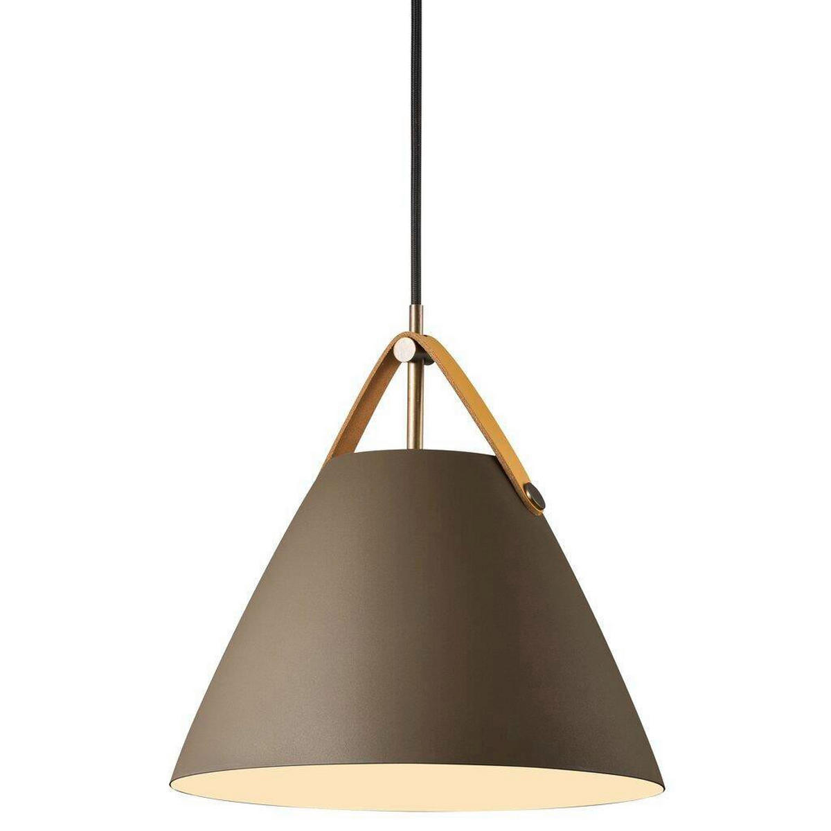 HÄNGELEUCHTE STRAP 27/27 cm   - Braun, Design, Metall (27/27cm) - Nordlux