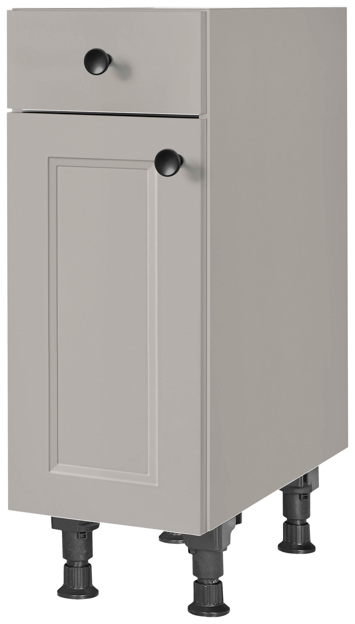 SCHUBKASTENUNTERSCHRANK 30/87/56 cm  in Grau  - Schwarz/Grau, MODERN, Holzwerkstoff/Metall (30/87/56cm) - Nobilia