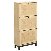 VÝKLOPNÁ SKRINKA NA TOPÁNKY, prírodná farba, čierna, borovica, 58/118,5/23 cm - čierna/prírodná farba, Natur, kov/drevo (58/118,5/23cm) - MID.YOU