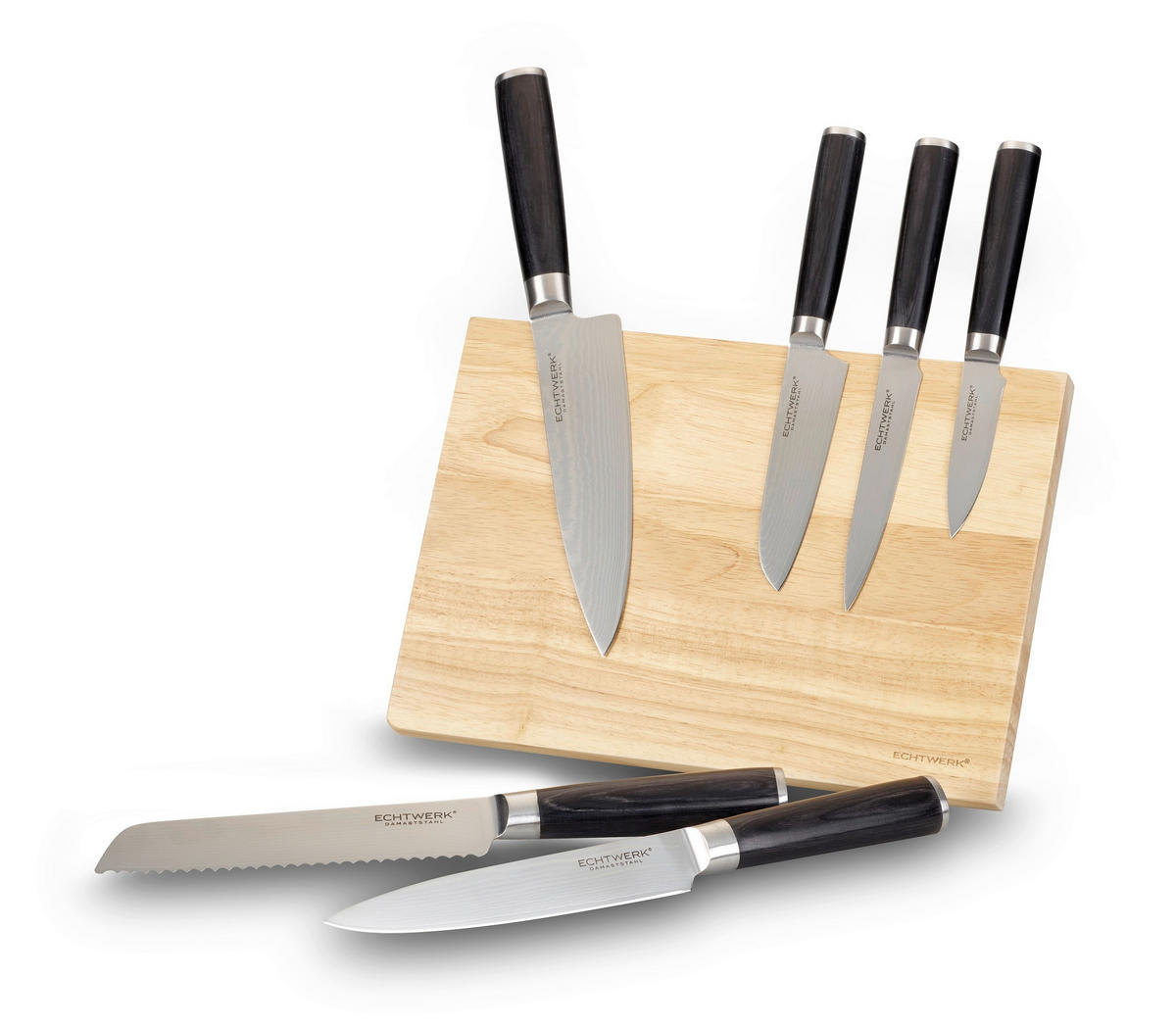 MESSERBLOCK  - Hellbraun/Edelstahlfarben, Basics, Metall (20/7/2,25cm) - Echtwerk