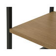 NACHTSCHRANK 30/60/40 cm  - Eichefarben/Schwarz, Basics, Holzwerkstoff/Metall (30/60/40cm) - Xora