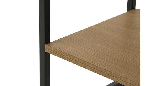 NACHTSCHRANK 30/60/40 cm  - Eichefarben/Schwarz, Basics, Holzwerkstoff/Metall (30/60/40cm) - Xora