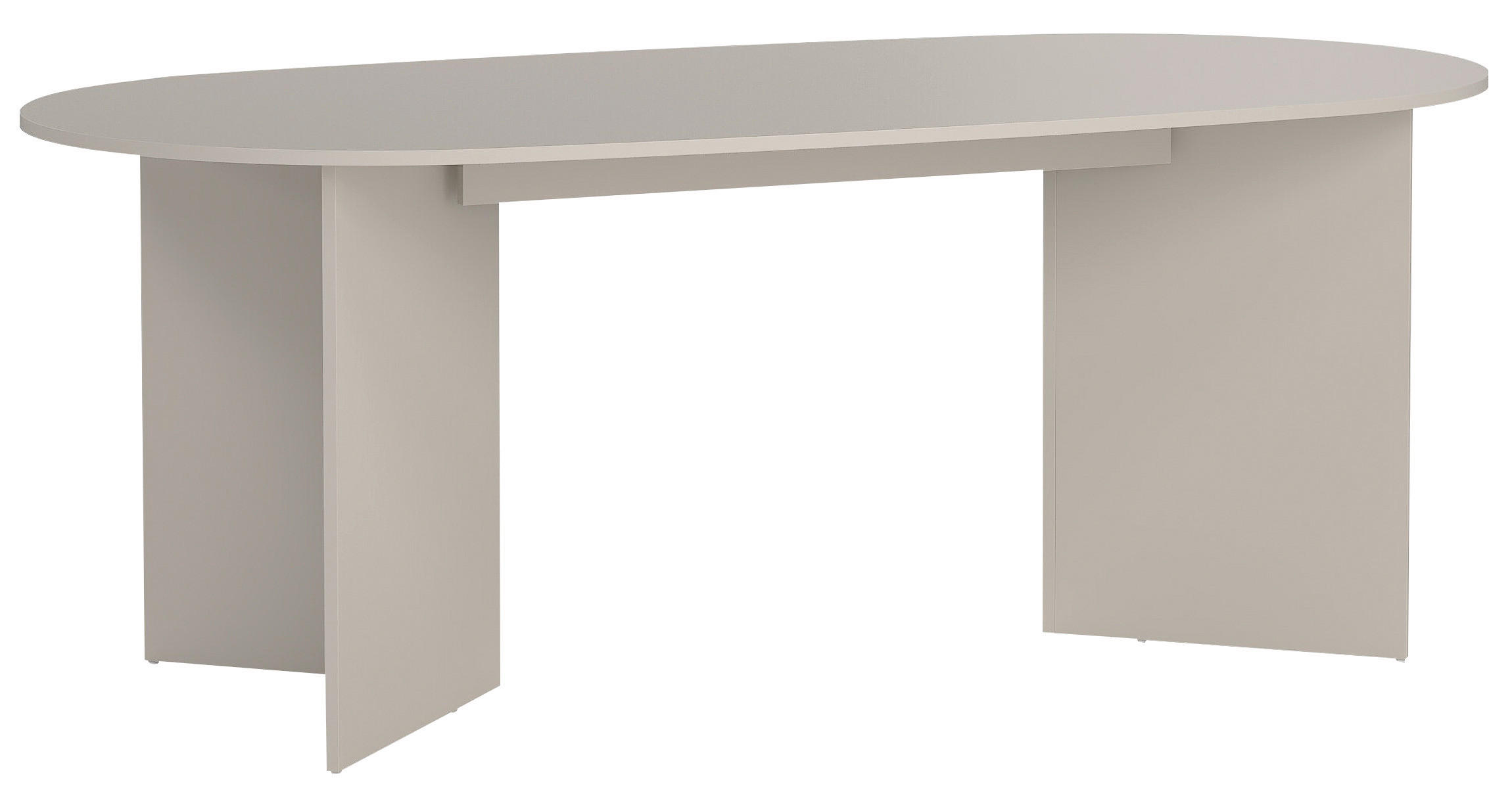ESSTISCH 200/100/76 cm Nachbildung  Holzwerkstoff oval Kaschmir  - Kaschmir, Modern, Holzwerkstoff (200/100/76cm) - P & B