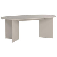200/100/76 cm Nachbildung  Holzwerkstoff oval Kaschmir  - Kaschmir, MODERN, Holzwerkstoff (200/100/76cm) - P & B