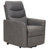 RECLINERFÅTÖLJ i läderimitation grå  - grå/svart, Klassisk, metall/textil (76/105/88cm) - MID.YOU