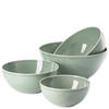 SCHÜSSELSET 4-teilig Daily Moss  37,4/29,4/28,2 cm  - Salbeigrün, Basics, Keramik (37,4/29,4/28,2cm) - Thomas