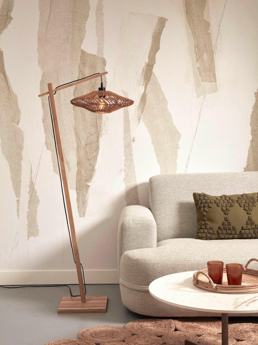 GOLVLAMPA 63/40/150 cm    - naturfärgad, Trend, naturmaterial (63/40/150cm) - Good & Mojo