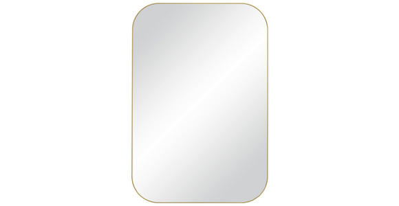 WANDSPIEGEL 58,5/87,5/2,5 cm    - Goldfarben, Design, Glas/Metall (58,5/87,5/2,5cm) - Xora