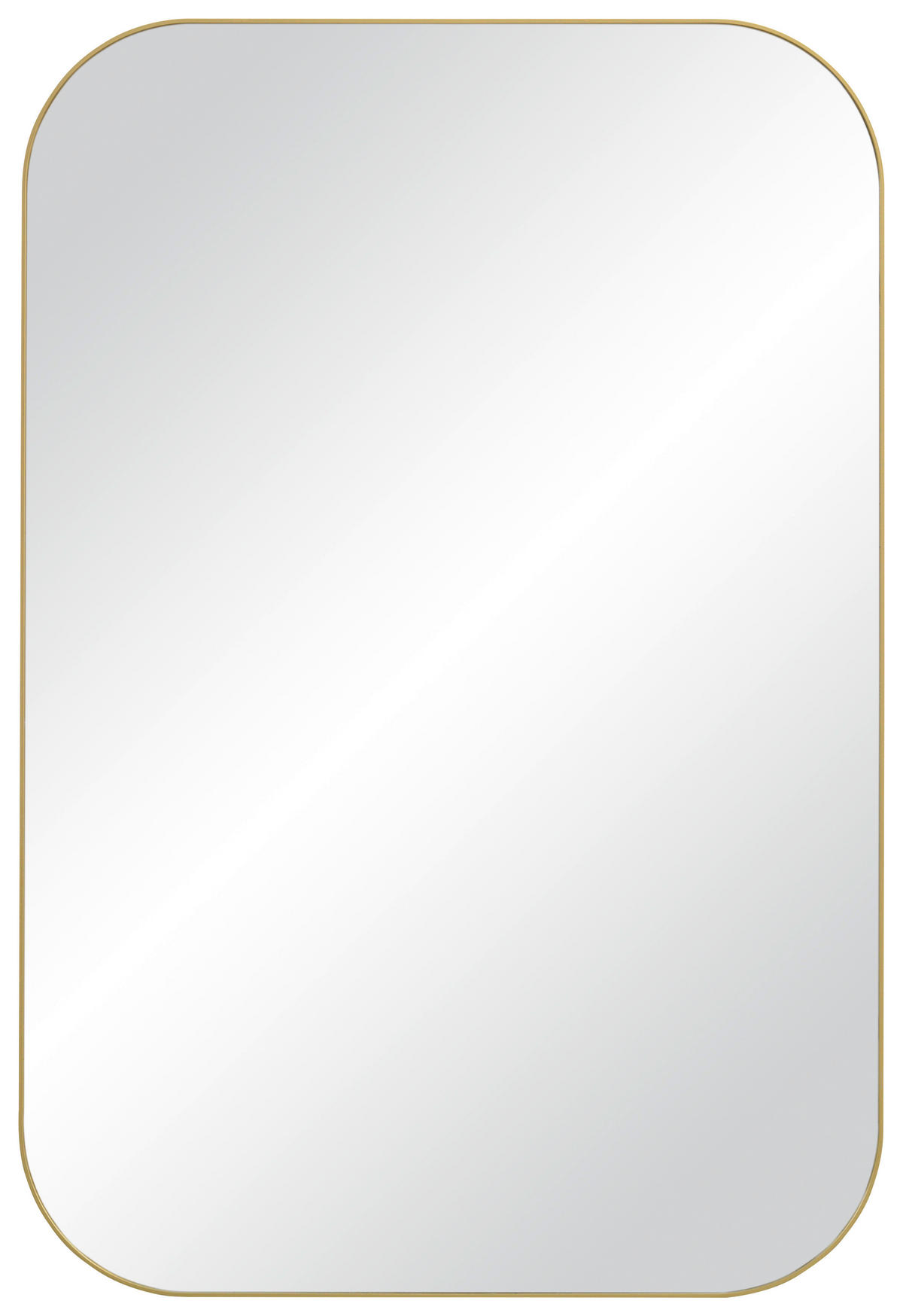 ZIDNO OGLEDALO  58,5/87,5/2,5 cm     - zlatna, Dizajnerski, staklo/metal (58,5/87,5/2,5cm) - Xora
