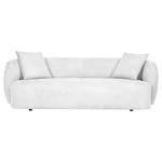BIGSOFA Flachgewebe Weiß  - Schwarz/Weiß, KONVENTIONELL, Kunststoff/Textil (228/73/103cm) - Ambia Home