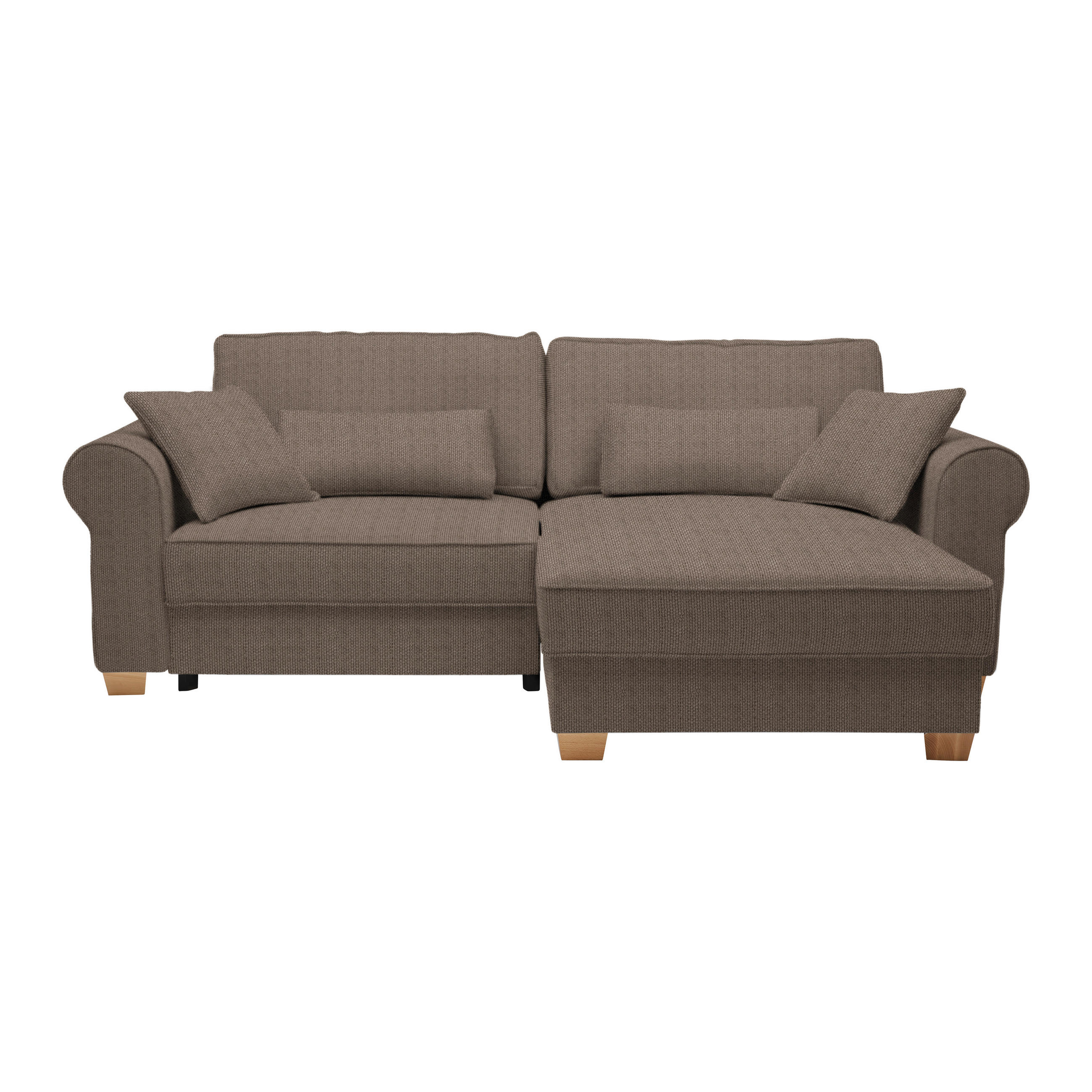 HÖRNSOFFA i brun  - brun, Modern, trämaterial/trä (255/185cm) - MID.YOU