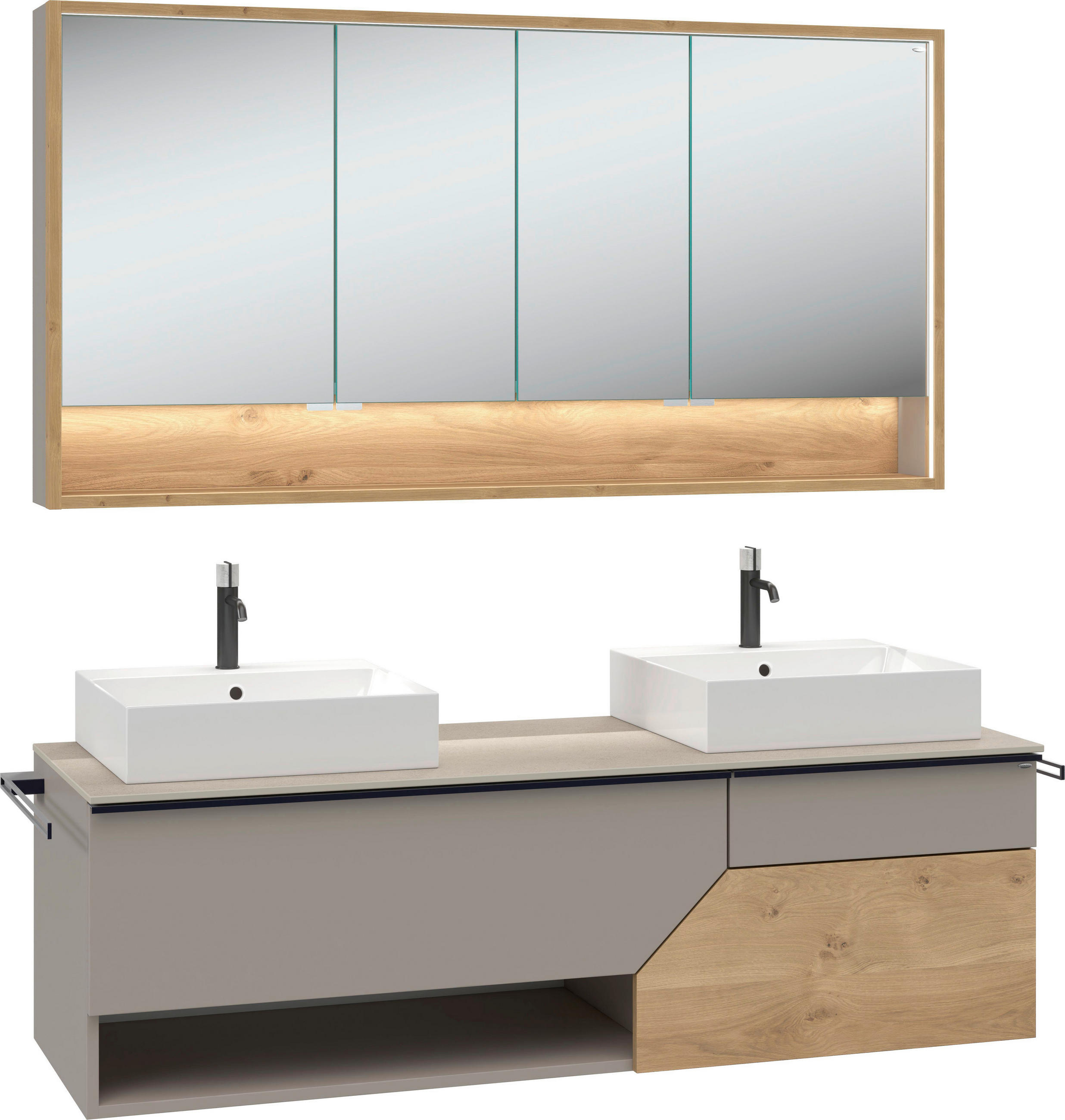 Voglauer Badezimmer Lynovo Grau, 160.4 cm