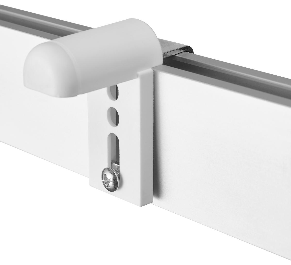 KLEMMTRÄGER  - Weiß, Basics, Kunststoff/Metall (5,5/3,4/2,5cm) - Homeware