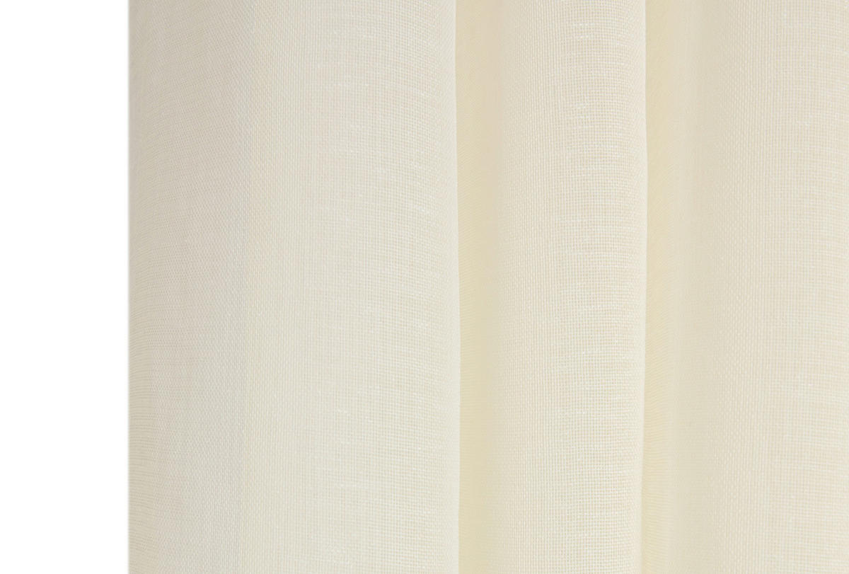 FERTIGVORHANG  transparent   280/300 cm  - Elfenbein, Basics, Textil (280/300cm)