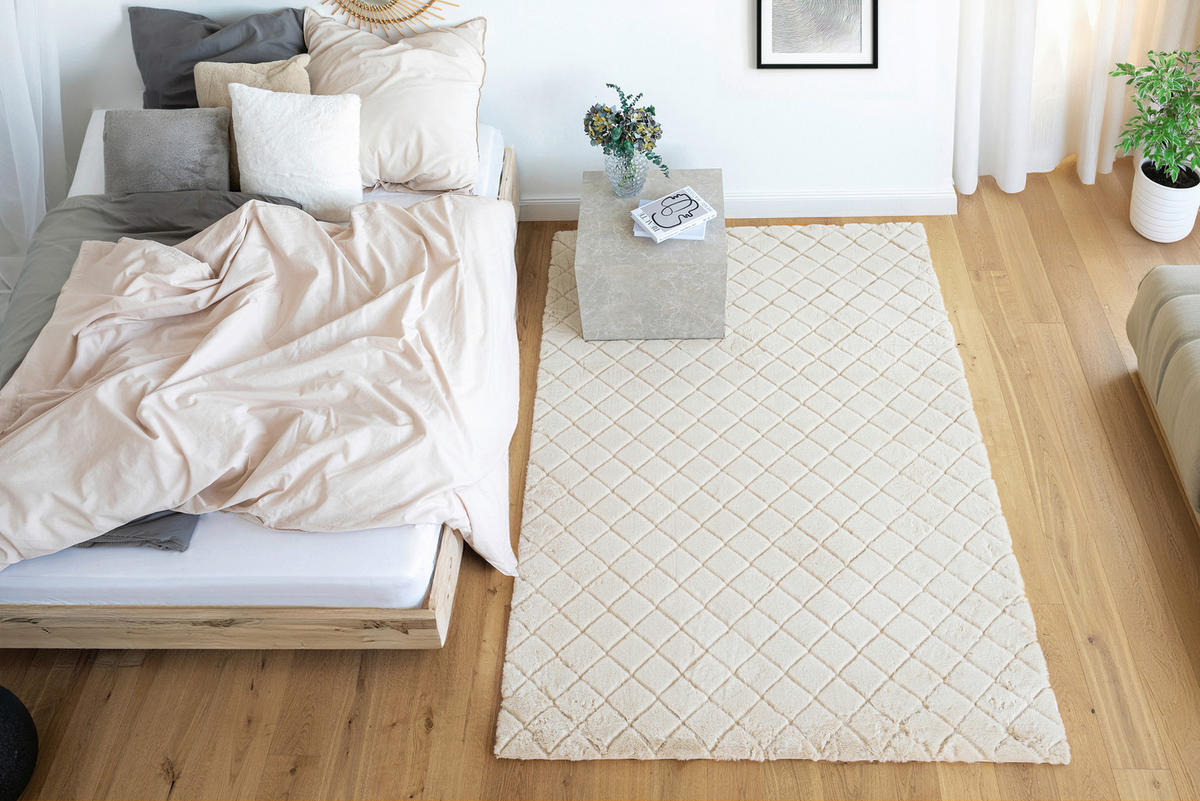 HOCHFLORTEPPICH 120/160 cm Creme  - Creme, Basics, Textil (120/160cm) - Novel