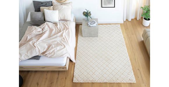 HOCHFLORTEPPICH 80/150 cm Creme  - Creme, Basics, Textil (80/150cm) - Novel