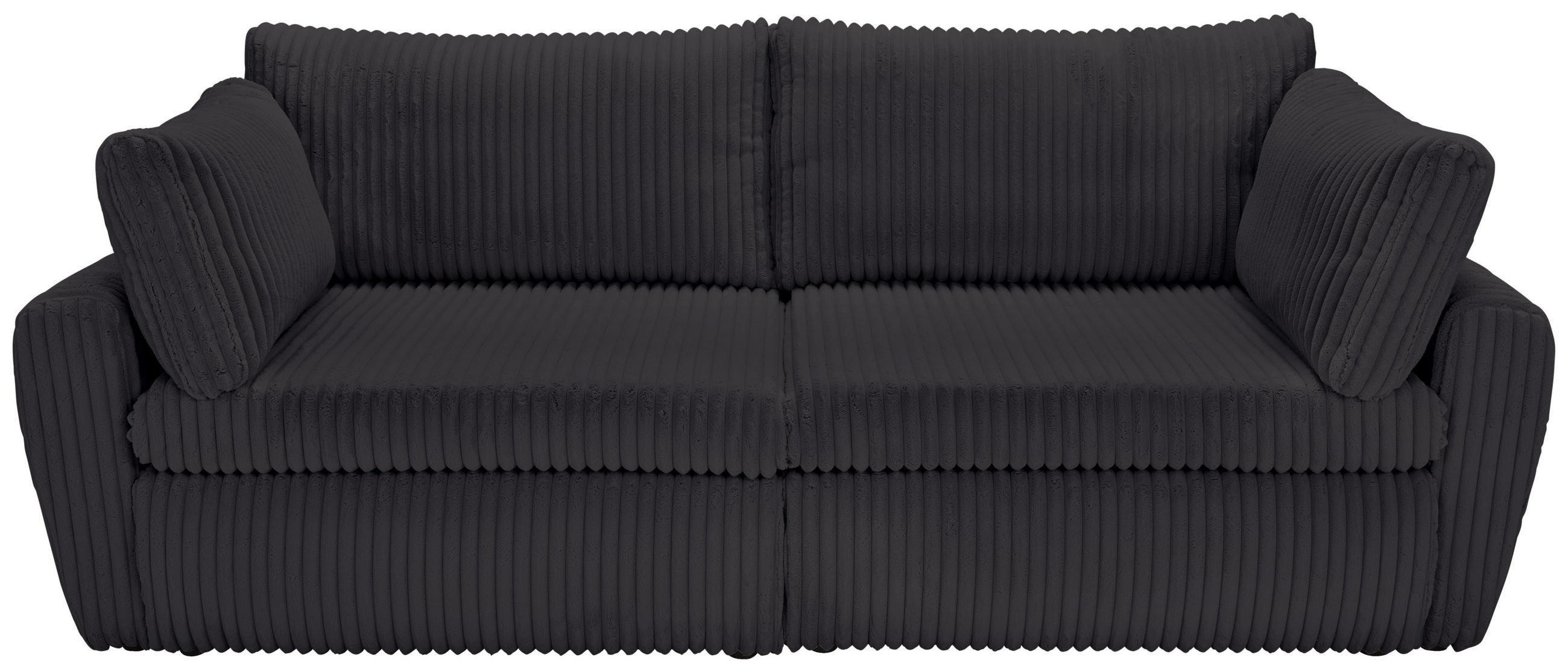 Carryhome Schlafsofa Schwarz 240x90x120 cm