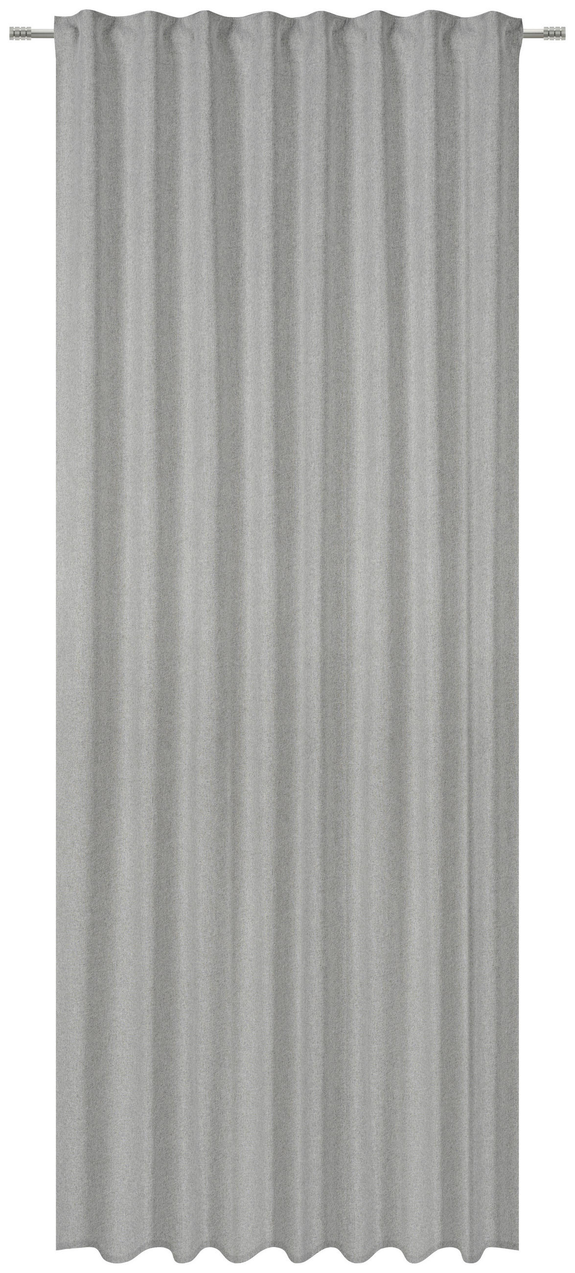 GARDINLÄNGD mörkläggning grå 300/135 cm