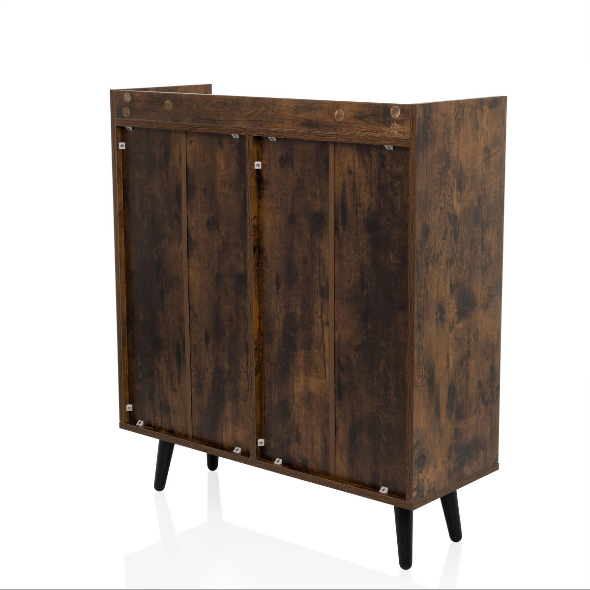KOMMODE  in 80/90/30 cm  - Schwarz/Braun, MODERN, Holzwerkstoff/Metall (80/90/30cm) - MID.YOU