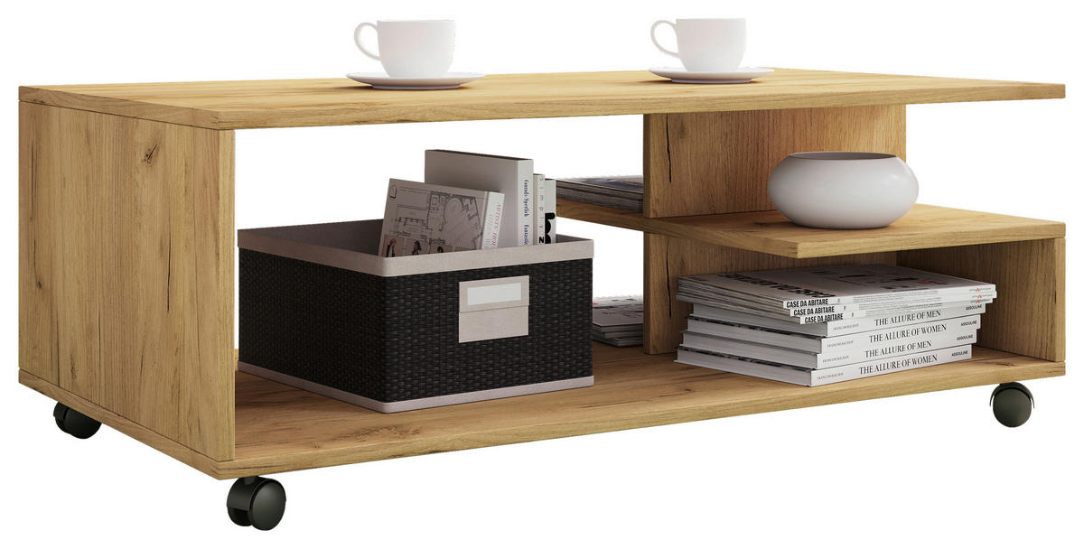COUCHTISCH in Holzwerkstoff 100/50/40 cm  - Honigeiche, Design, Holzwerkstoff/Kunststoff (100/50/40cm) - MID.YOU