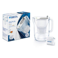 VRČ ZA FILTRIRANJE VODE     - sivobela, Basics, umetna masa (2,4l) - Brita