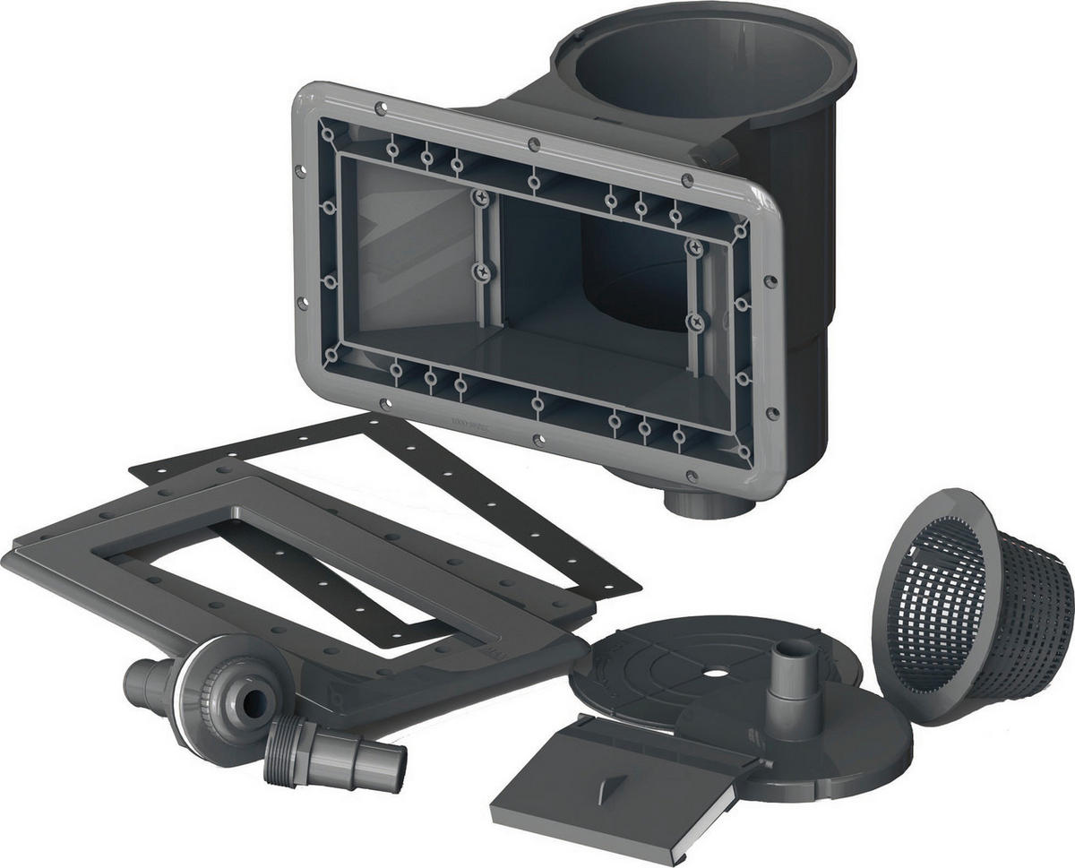 POOL-SET KPCOV52 524/386/124 cm  - Grau, KONVENTIONELL, Holzwerkstoff (524/386/124cm) - Gre