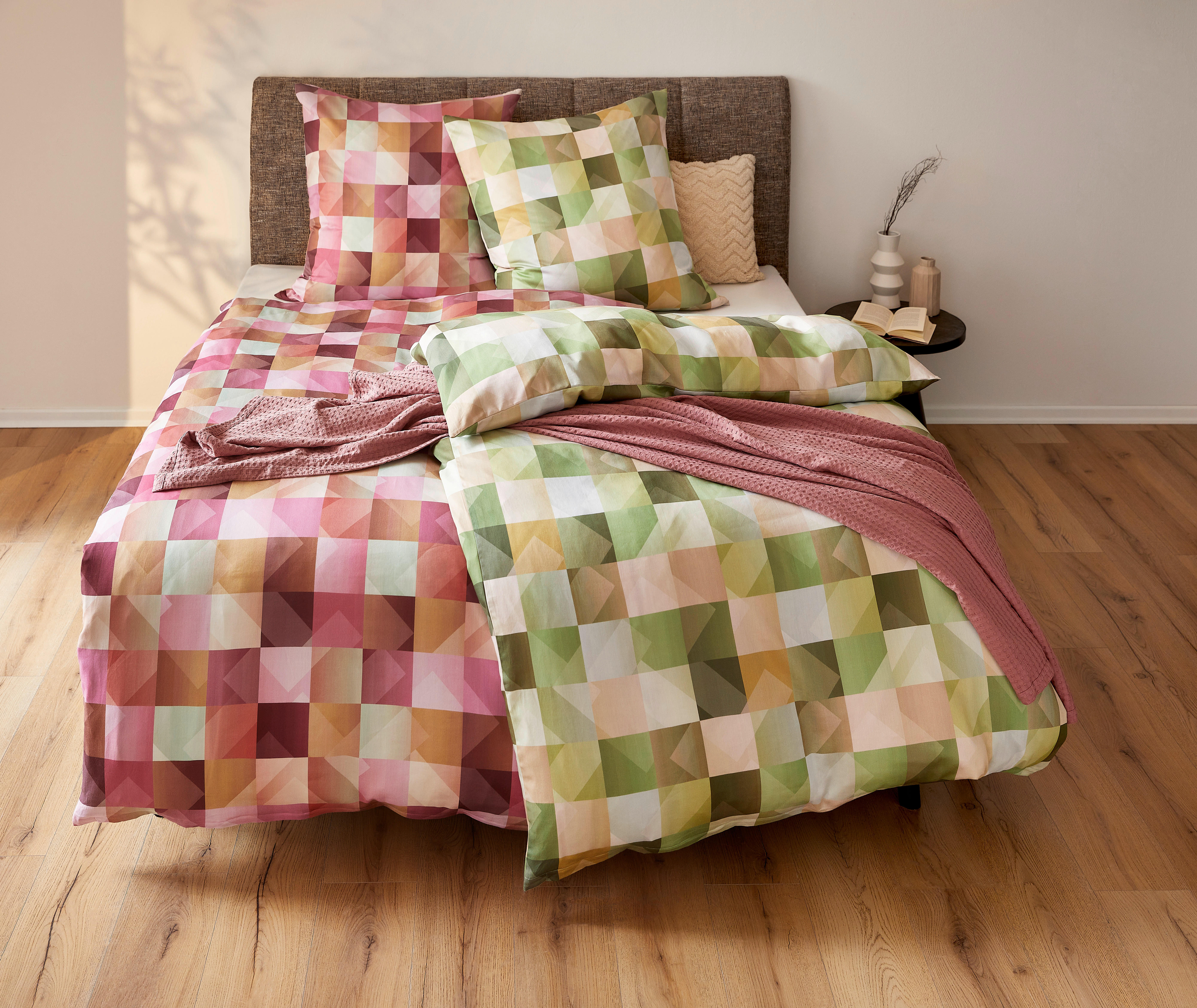 BETTWÄSCHE Javerdat Satin 135/200 cm  - Rosa, KONVENTIONELL, Textil (135/200cm) - Novel