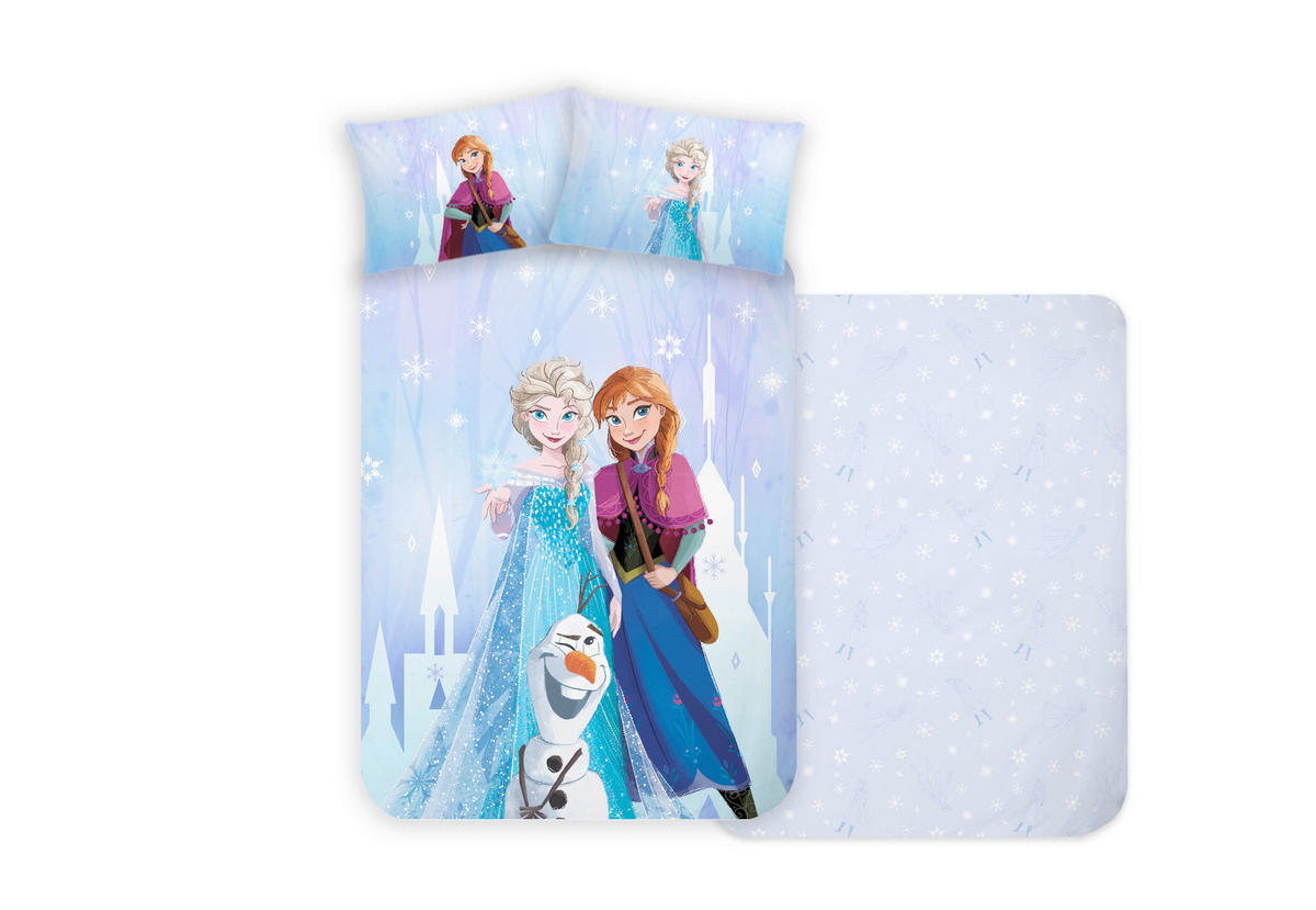 BETTWÄSCHESET Renforcé 160/210 cm  65 cm/100 cm  - Champagner, Basics, Textil (160/210cm) - Disney