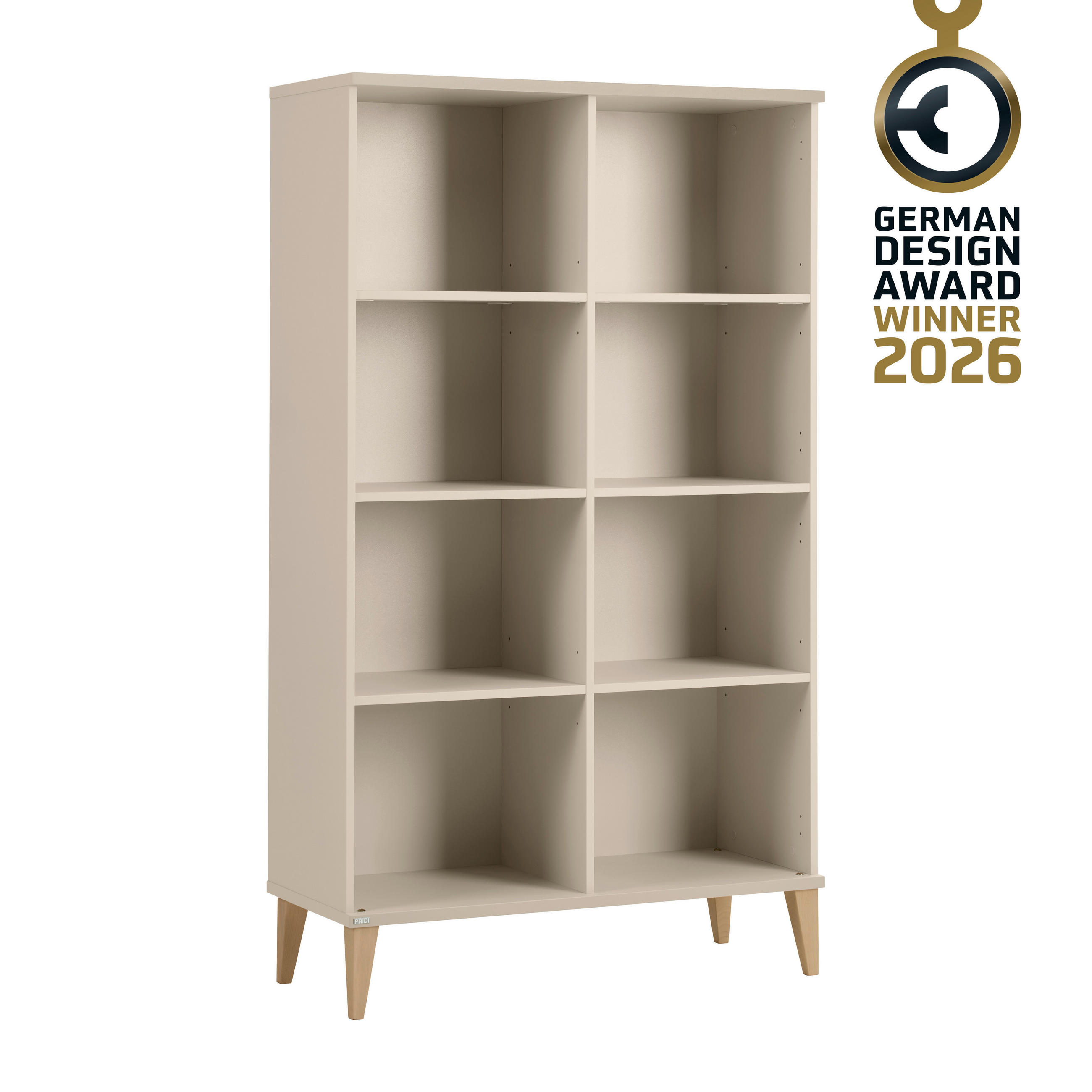 SAMOSTOJEĆI REGAL  Jonte  - bež/boje bukve, Basics, drvni materijal/drvo (95/164/40cm) - Paidi