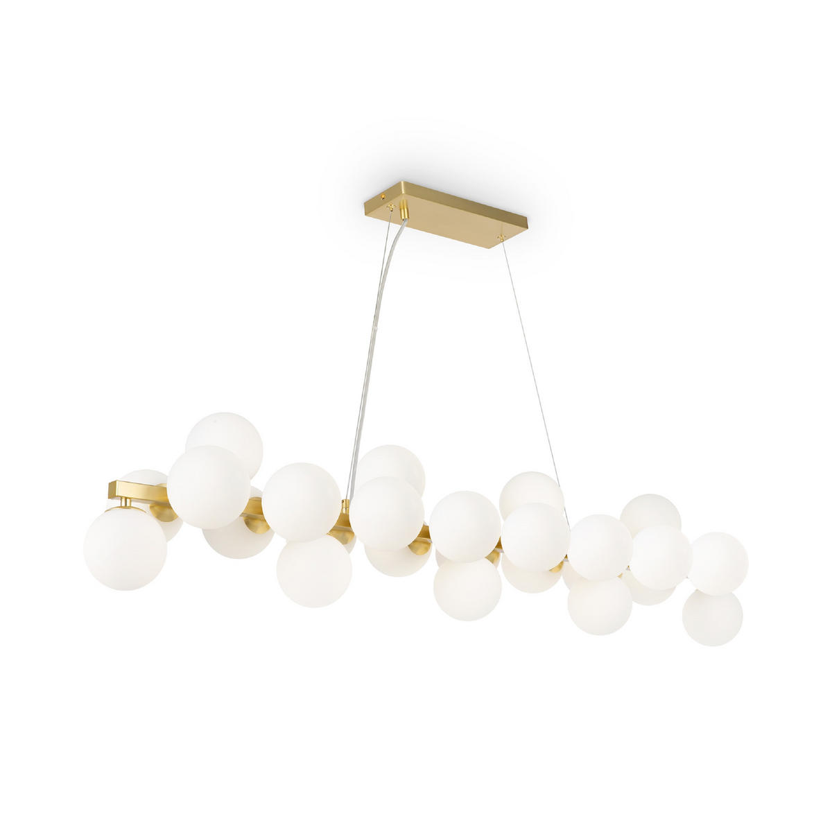 PENDELLAMPA 23,8/22,8/123,5 cm  - mässingsfärgad, Trend, metall/glas (23,8/22,8/123,5cm) - MAYTONI