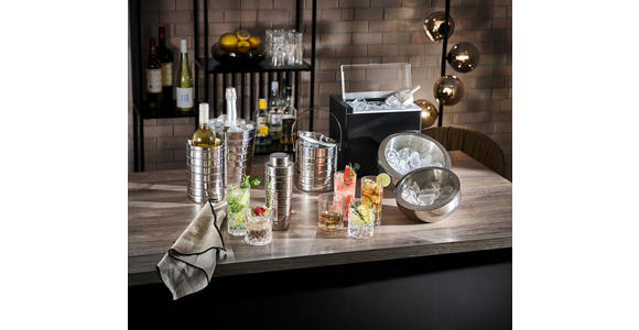 COCKTAIL-SHAKER - Edelstahlfarben, Trend, Metall (8,3/23cm) - Novel