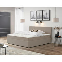 BOX KREVET    200/200 cm  - boje pijeska/crna, Basics, tekstil/drvo (200/200cm) - P & B