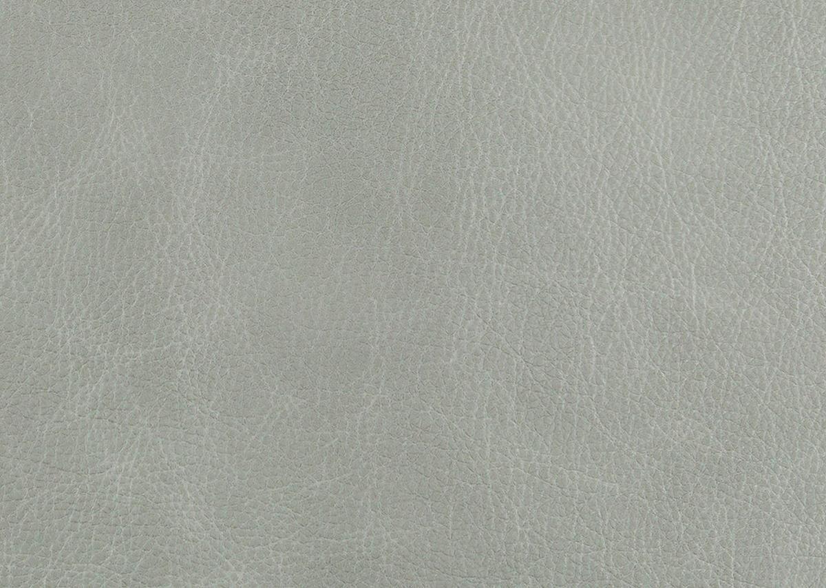 2,5-SITZER  in Echtleder Hellgrau   - Hellgrau/Schwarz, Design, Leder/Metall (204/83/97cm) - Schöner Wohnen