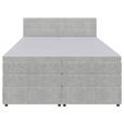 BOXSPRINGBETT 160/200 cm  in Hellgrau  - Hellgrau/Schwarz, KONVENTIONELL, Kunststoff/Textil (160/200cm) - Carryhome