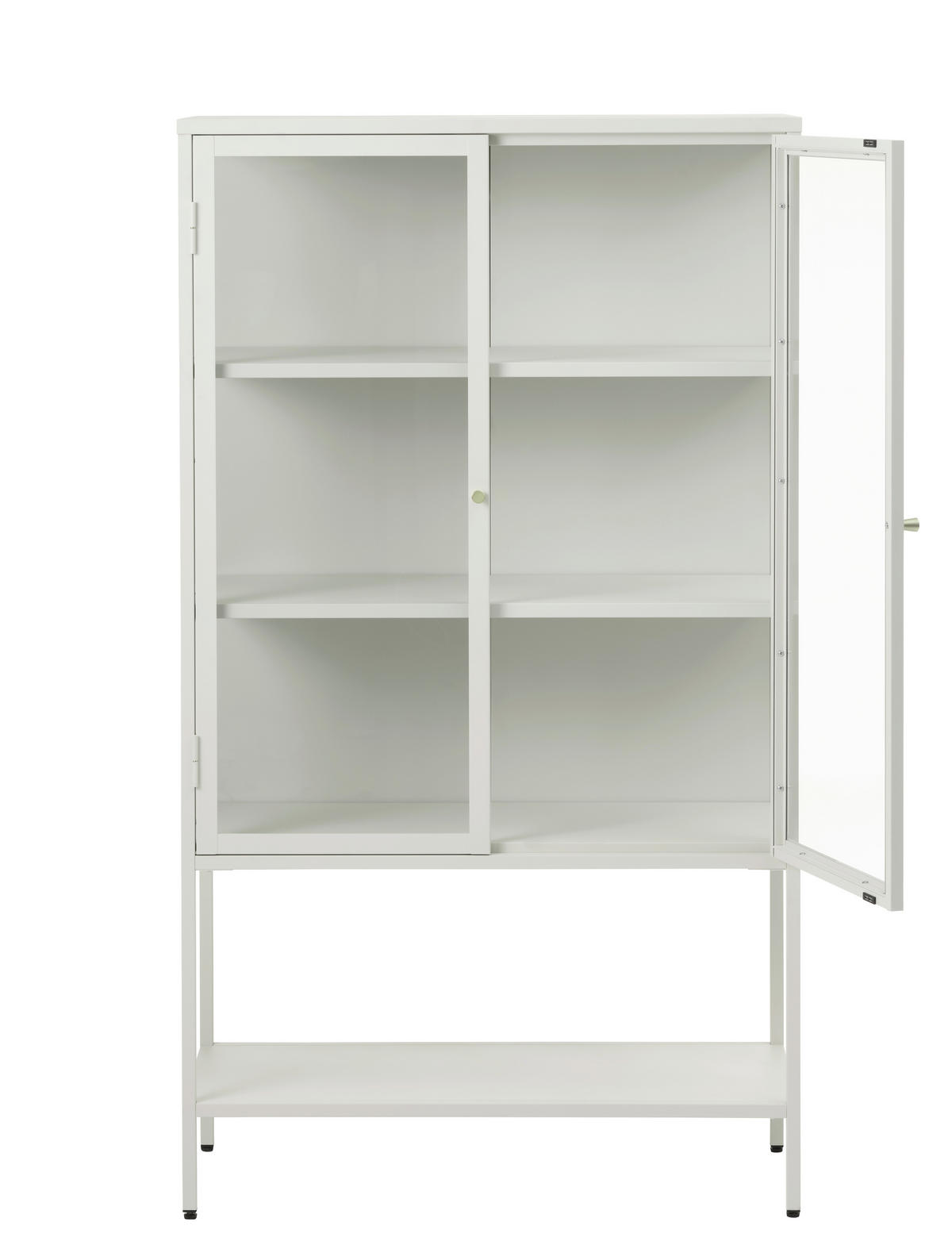 HÖG BYRÅ greige  90/160/40 cm  - greige/guldfärgad, Trend, metall/glas (90/160/40cm) - Xora