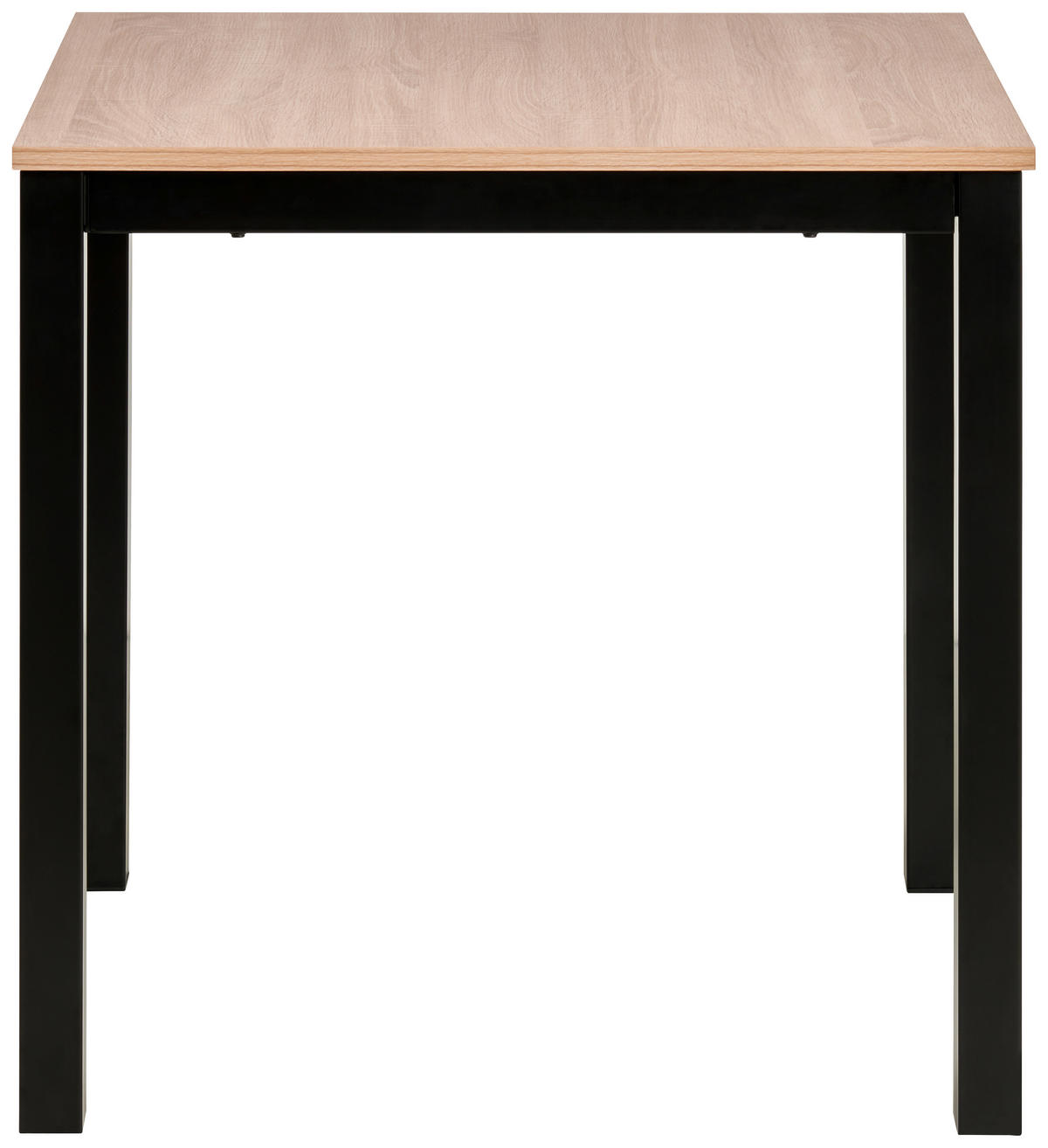 JEDÁLENSKÝ STÔL, čierna, dub sonoma, 80-120/76/70 cm - čierna/dub sonoma, Konventionell, kov/kompozitné drevo (80-120/76/70cm) - MID.YOU
