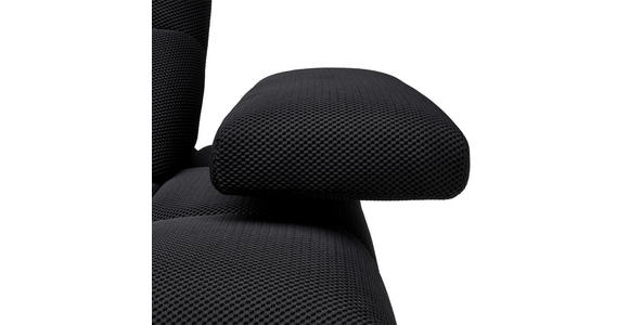 ECKSOFA in Struktur Schwarz 233/313 cm - Schwarz, Design, Kunststoff/Textil (233/313cm) - Emilio Belluti