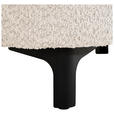 3-SITZER-SOFA  in Chenille Elfenbein  - Elfenbein/Schwarz, KONVENTIONELL, Textil/Metall (228/84/99cm) - Carryhome