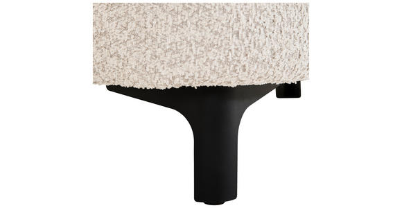 3-SITZER-SOFA  in Chenille Elfenbein  - Elfenbein/Schwarz, KONVENTIONELL, Textil/Metall (228/84/99cm) - Carryhome
