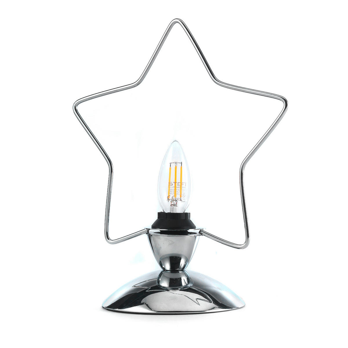 KINDERTISCHLEUCHTE 27/12/40 cm   - Chromfarben, Design, Metall (27/12/40cm)