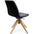 STUHL - Eichefarben/Lavagrau, Design, Holz/Textil (46/82,5-85,25/55cm) - Johann Jakob