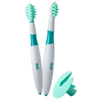 ZAHNBÜRSTENSET 3-teilig  - Basics, Kunststoff (2,6/9,2/17,3cm) - NUK