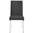 STUHL Lederlook Schwarz - Schwarz/Weiß, Design, Textil/Metall (44/95/58cm) - Dieter Knoll