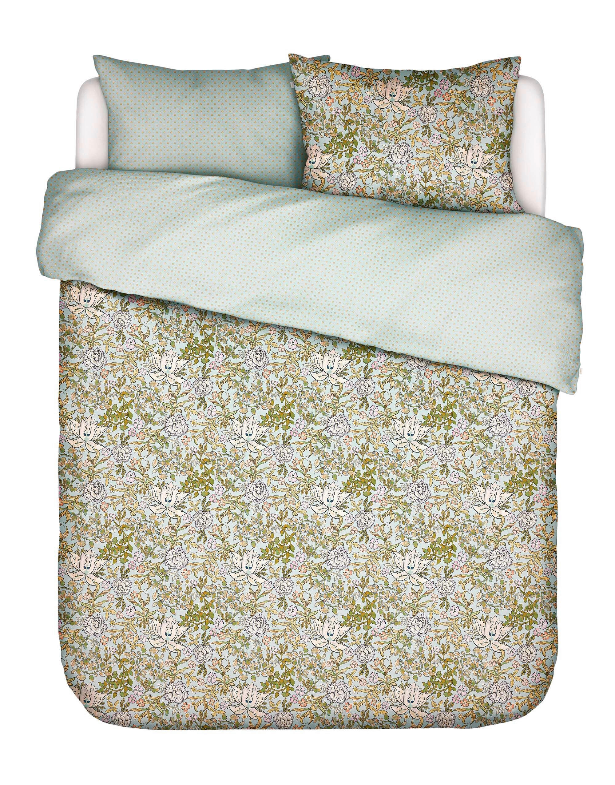 BETTWÄSCHE OPHELIA Satin  - Blau, Basics, Textil (200/200cm) - Essenza