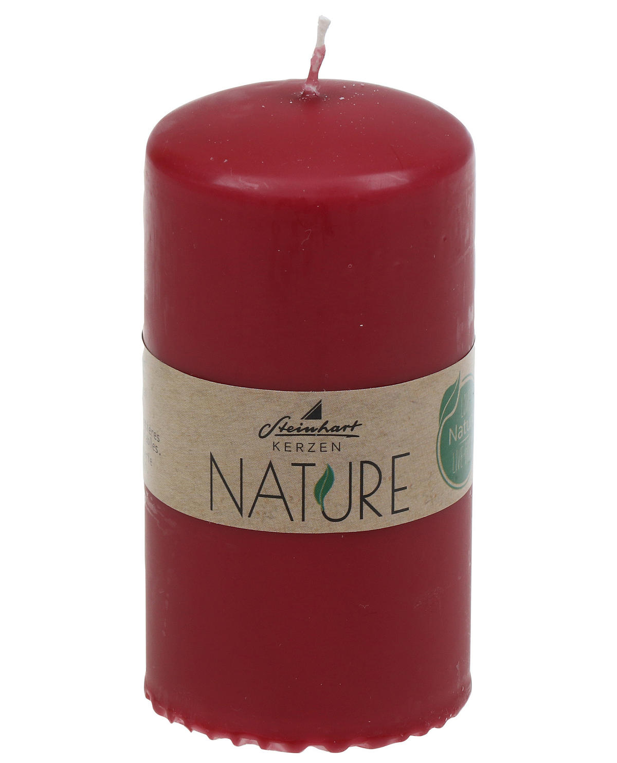 STUMPENKERZE 5,7/11,0 cm  - Rot, Basics, Naturmaterialien (5,7/11,0cm) - Steinhart