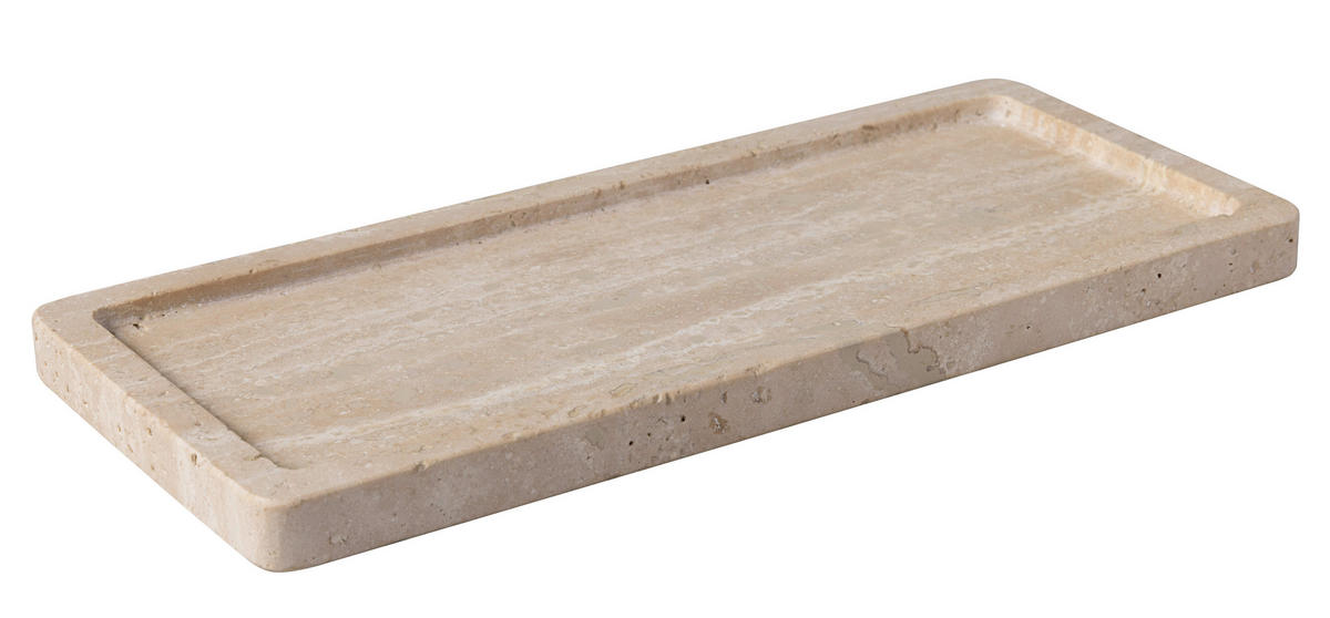 SERVIERPLATTE Manufacture Travertine    25,50/10,50/1,50 cm  - Sandfarben, KONVENTIONELL, Stein (25,50/10,50/1,50cm) - Villeroy & Boch