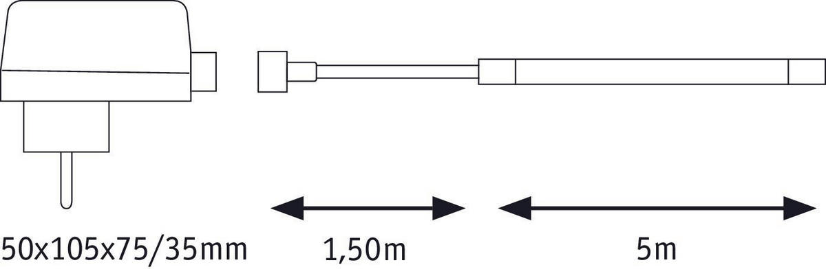 LED-STRIP SimpLED Outdoor 500 cm   - Weiß, Basics, Kunststoff (500cm) - Paulmann
